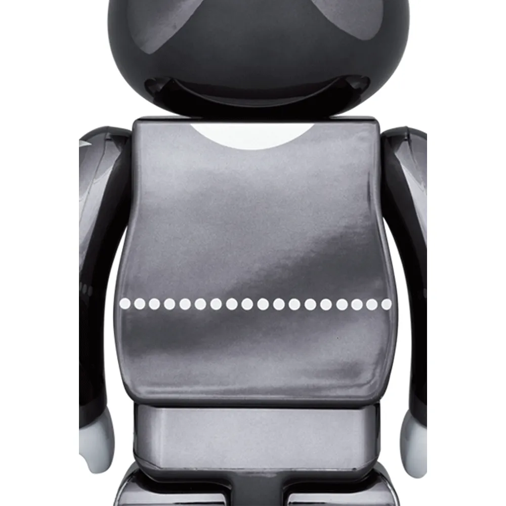 1000% Bearbrick Kiss Star Child Chrome Ver.