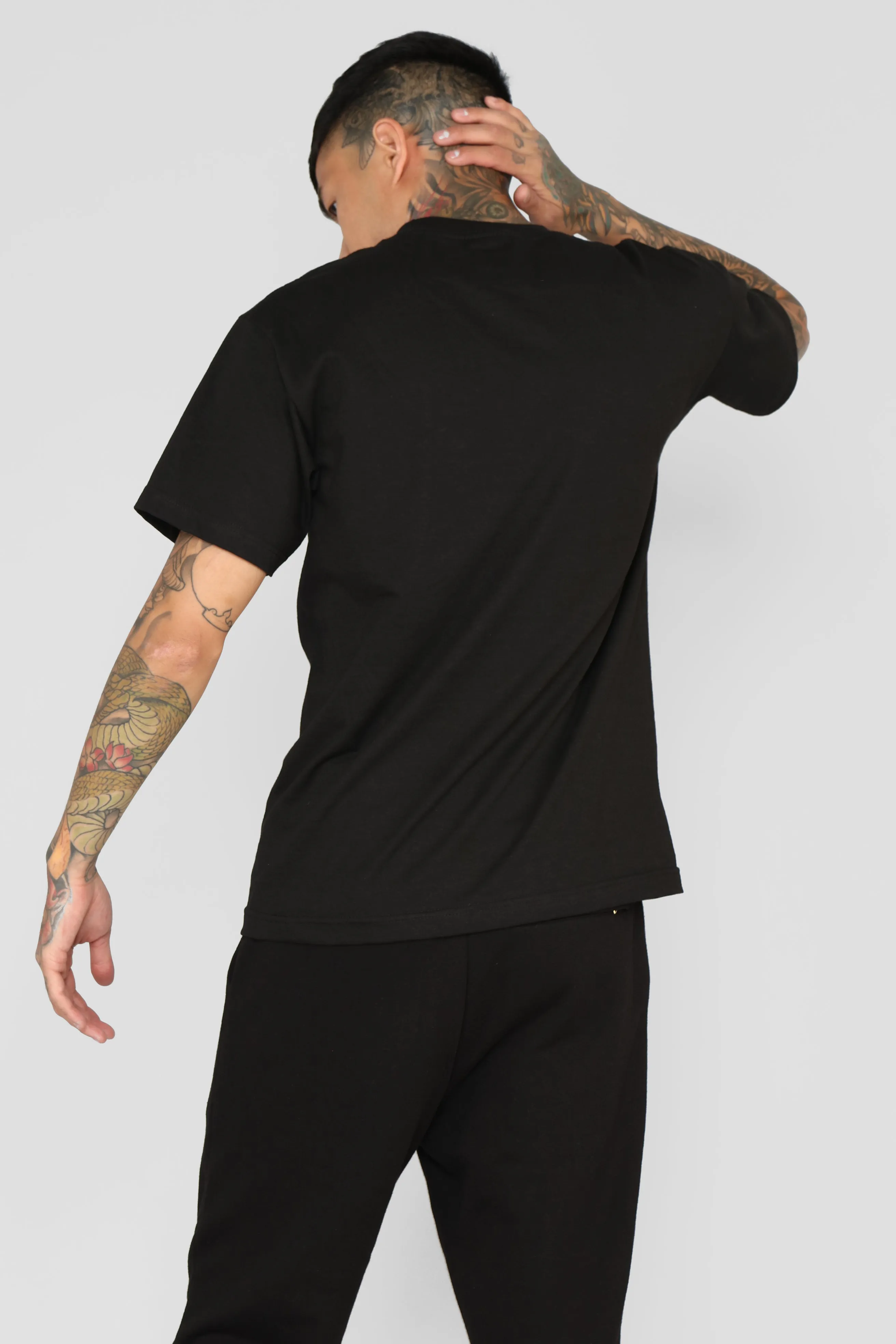 3D Wave Short Sleeve Tee - Black