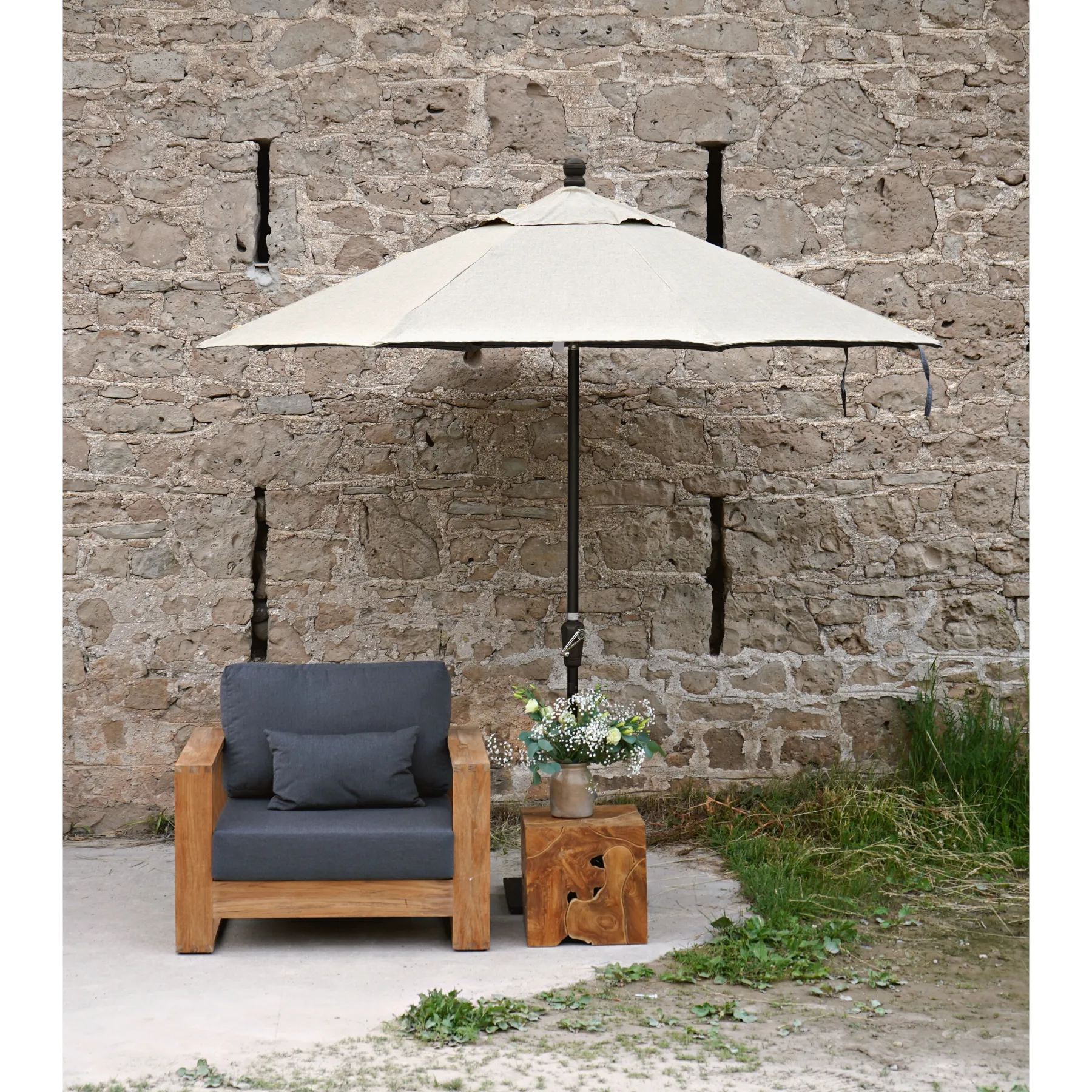 9' Auto Tilt Market Umbrella