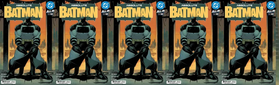 Absolute Batman #1 A Nick Dragotta Scott Snyder (10/09/2024) Dc 5 PACK