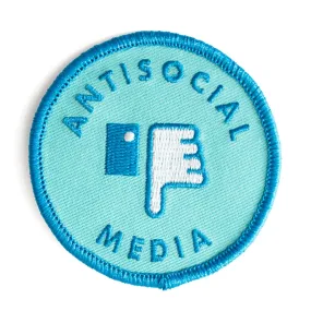 Antosocial Media Iron-On Patch