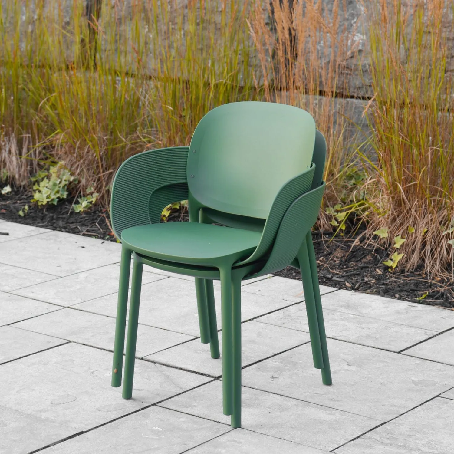 Arc Olive Green Arm Chair