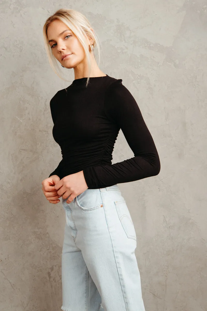 Ashley Ruched Long Sleeve Top