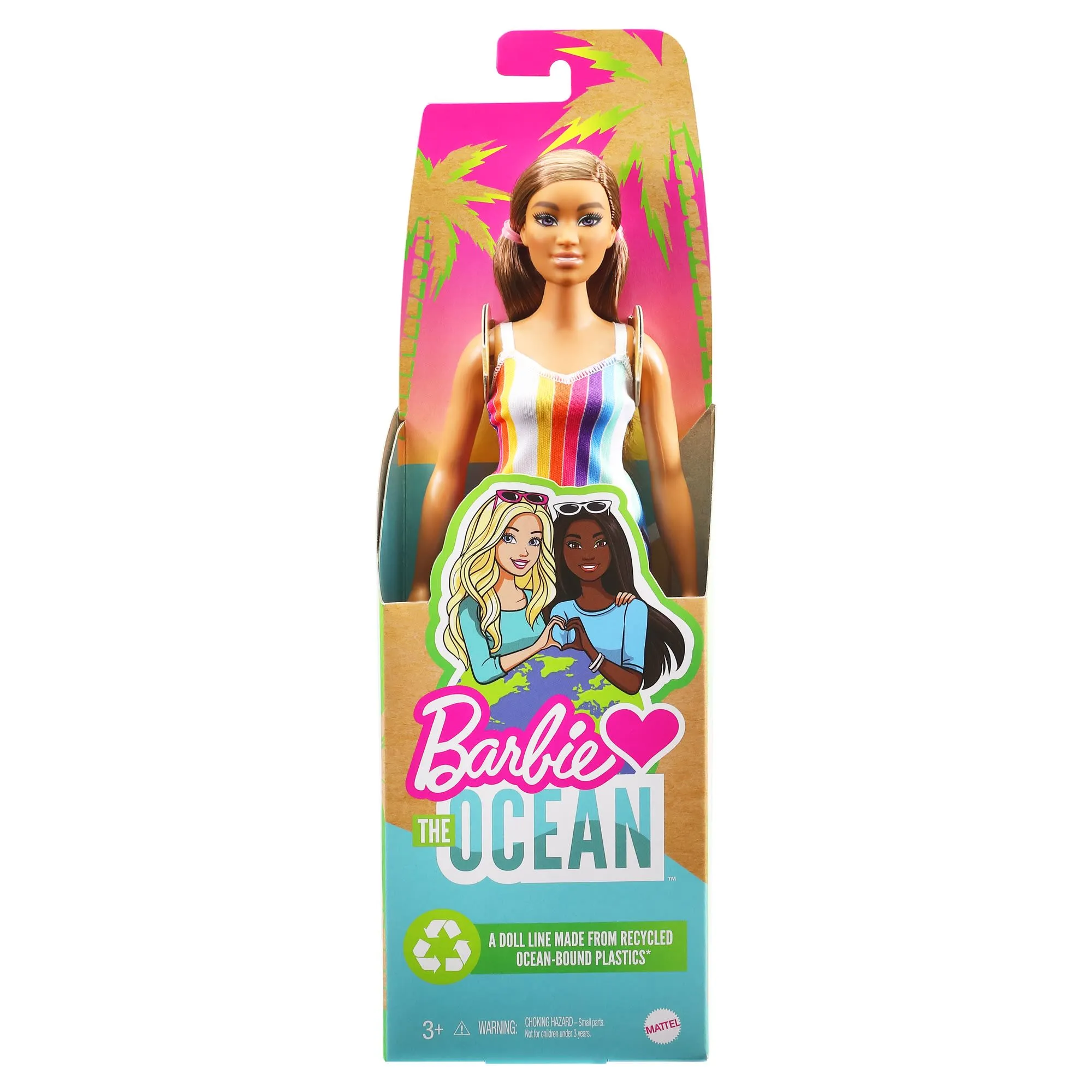 Barbie Fashion & Beauty Muñeca Loves the Ocean Vestido Arcoíris