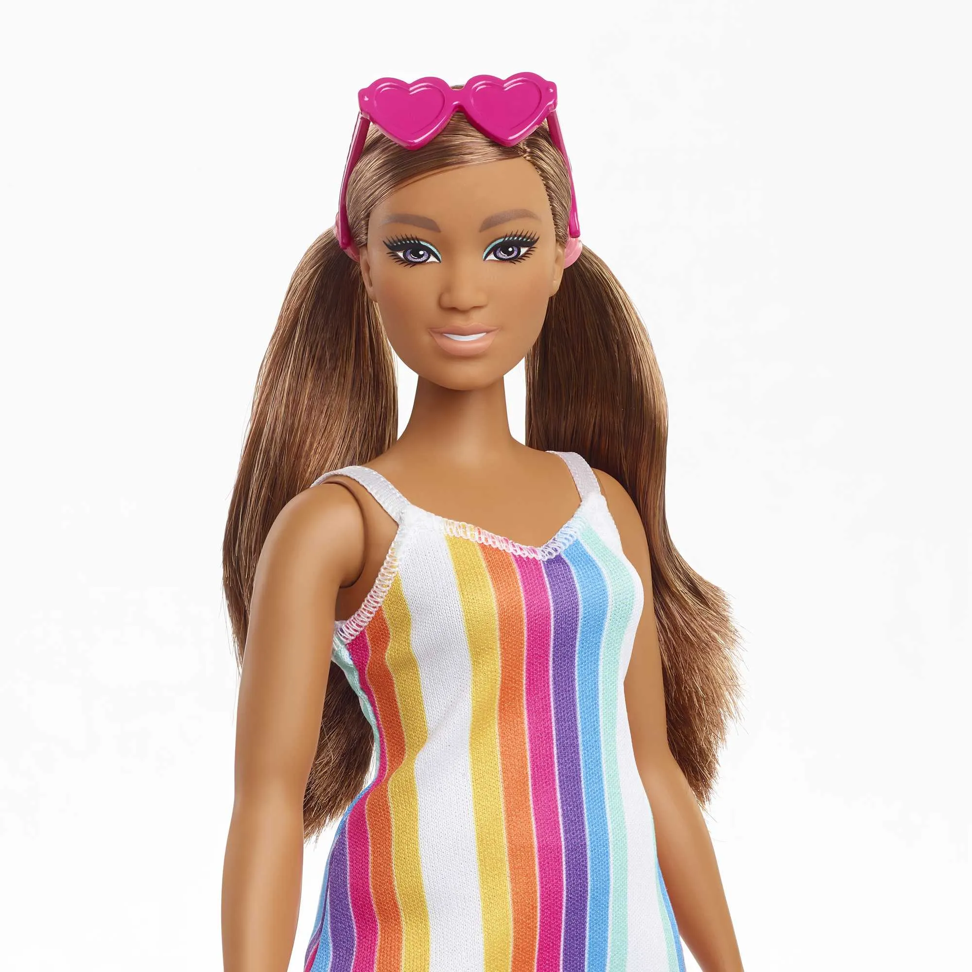 Barbie Fashion & Beauty Muñeca Loves the Ocean Vestido Arcoíris