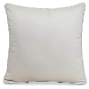 Bondi Almond Milk - 45 x 45 cm Piped Outdoor Cushion