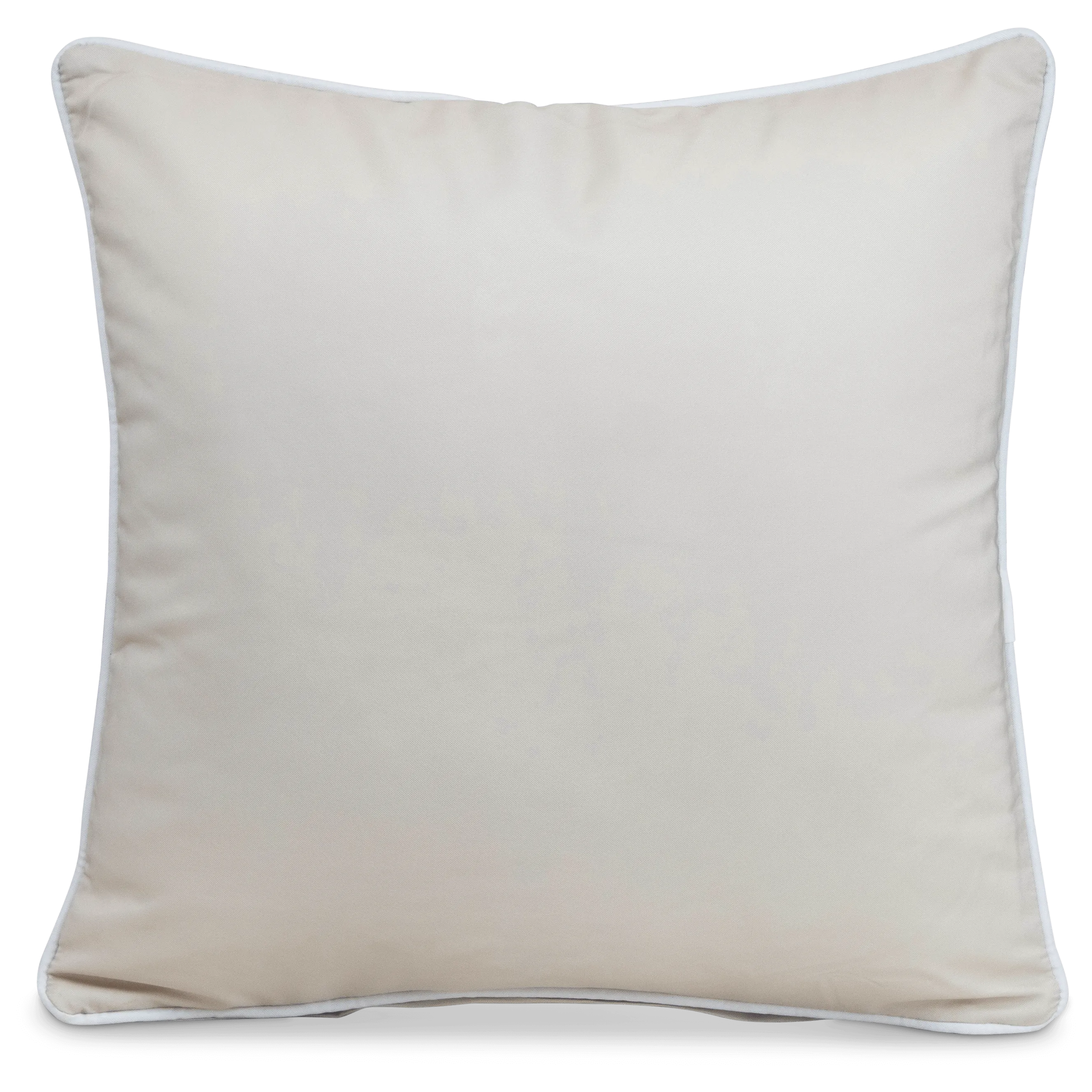 Bondi Almond Milk - 45 x 45 cm Piped Outdoor Cushion