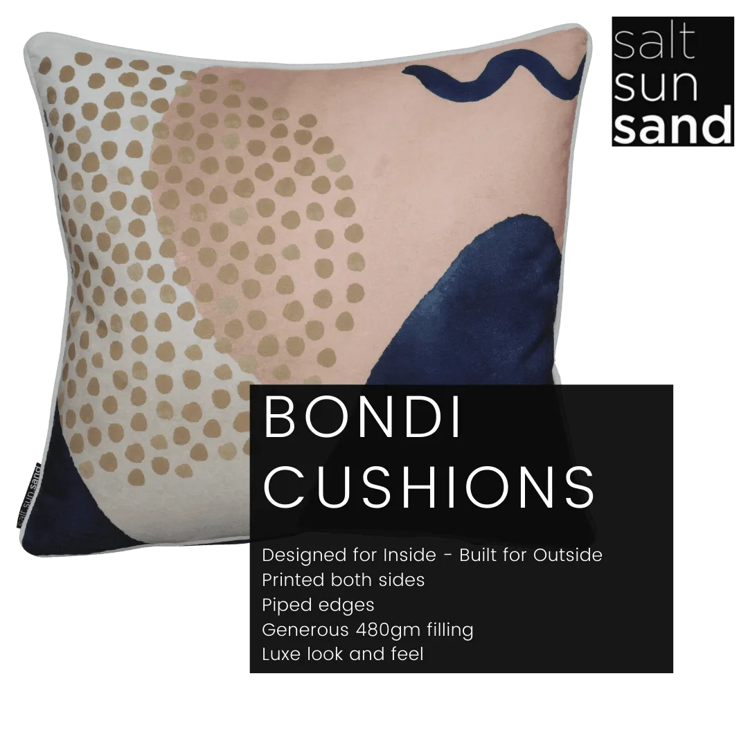 Bondi Canyons - 45 x 45 cm Piped Cushion