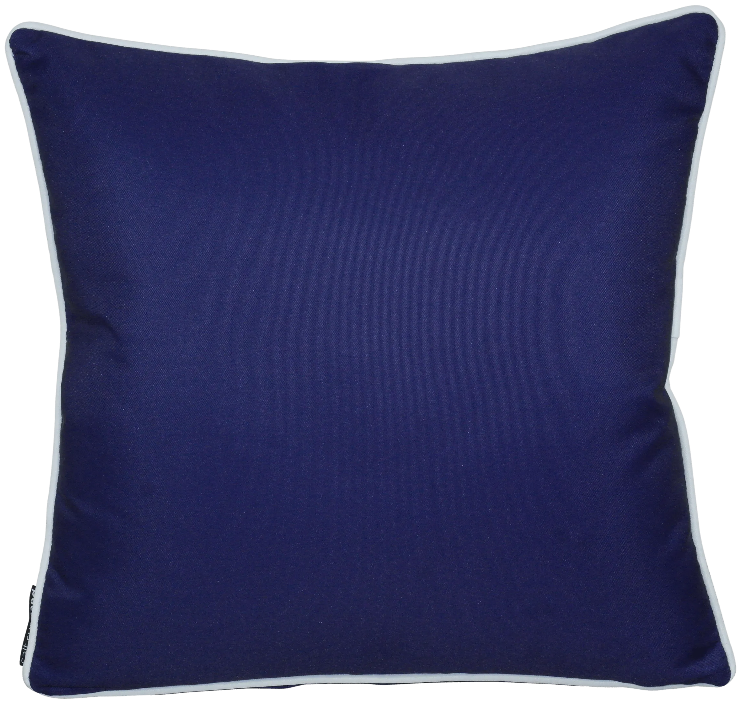 Bondi Solid - 45 x 45 cm piped cushion - Navy