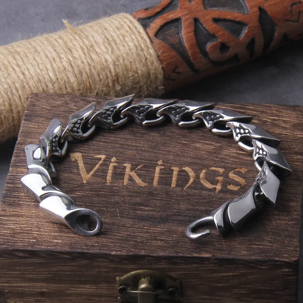 Bracelet Viking "Bracelet de la Puissance de Nidhogg"