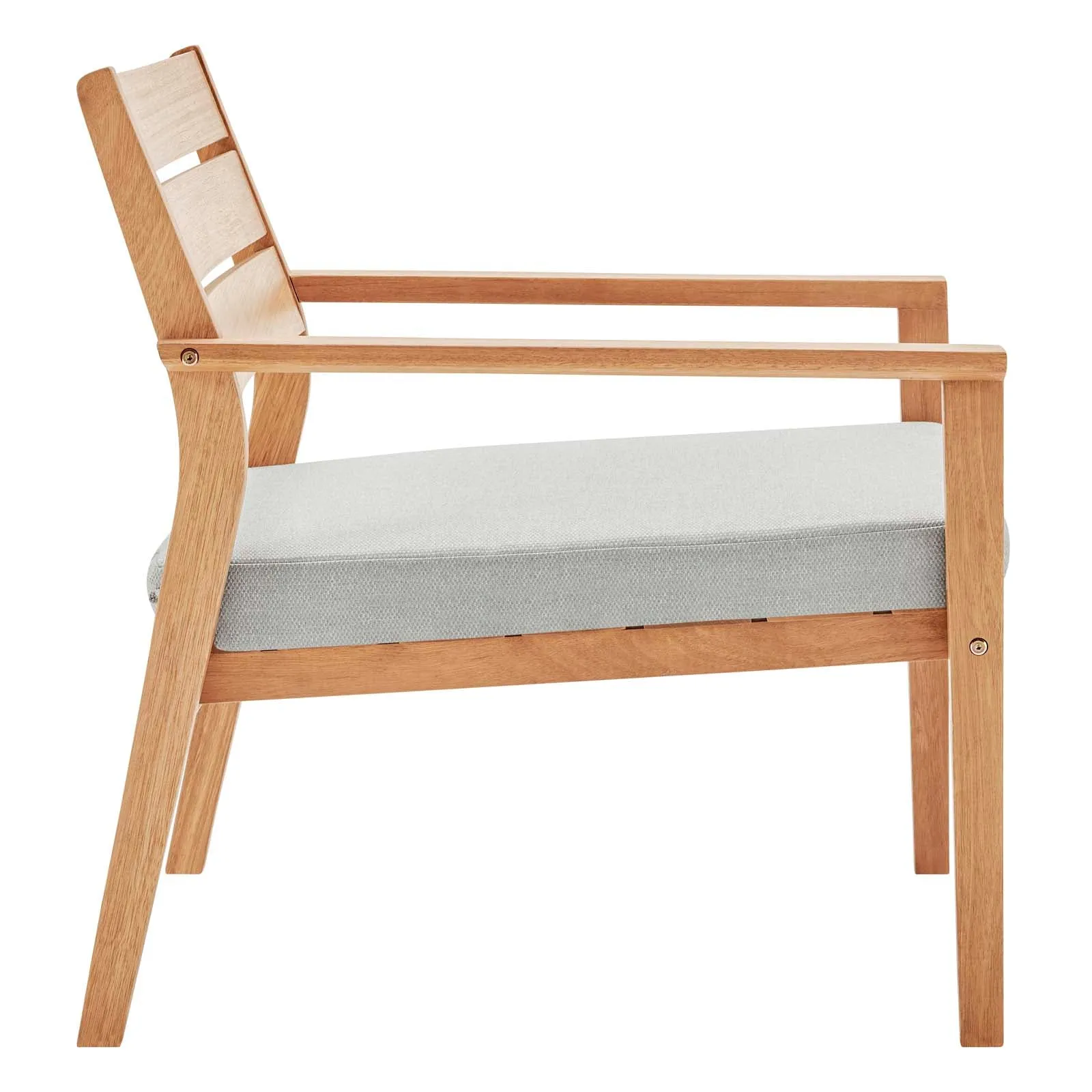 Breton Outdoor Patio Ash Wood Armchair by Modway