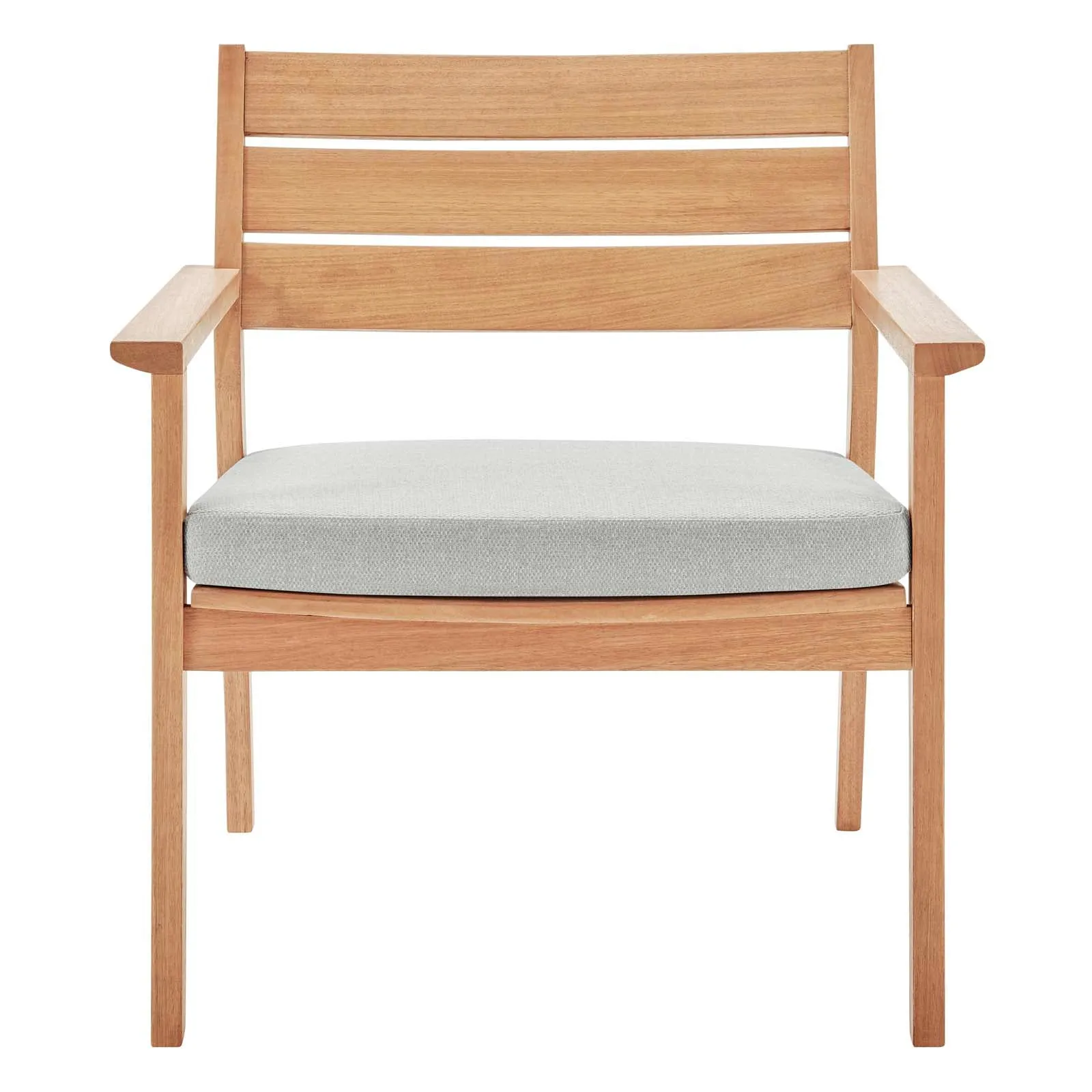 Breton Outdoor Patio Ash Wood Armchair by Modway