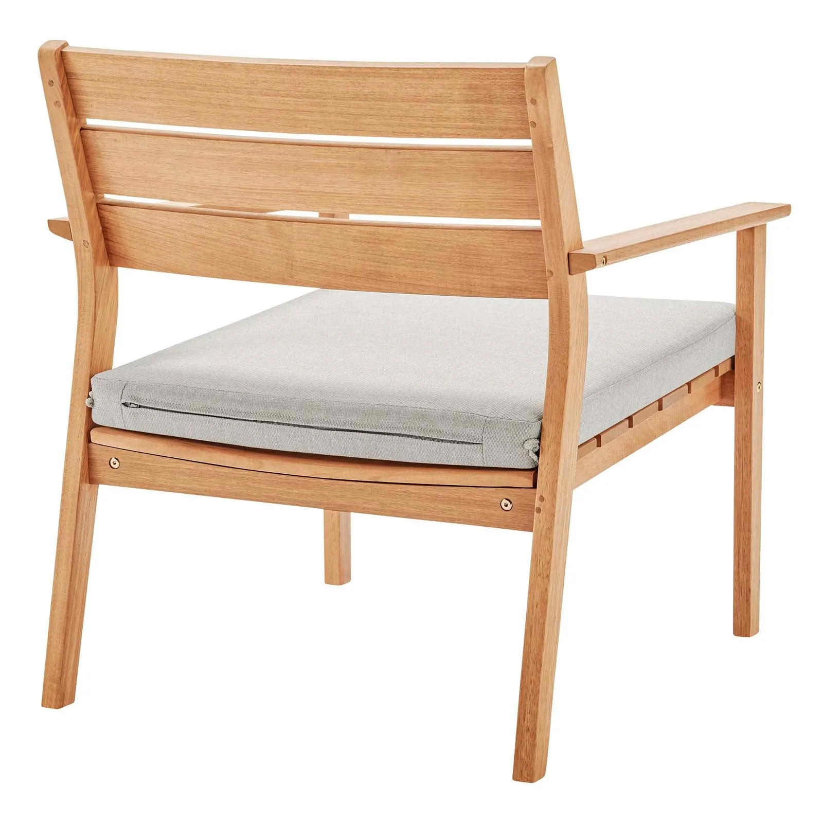 Breton Outdoor Patio Ash Wood Armchair by Modway