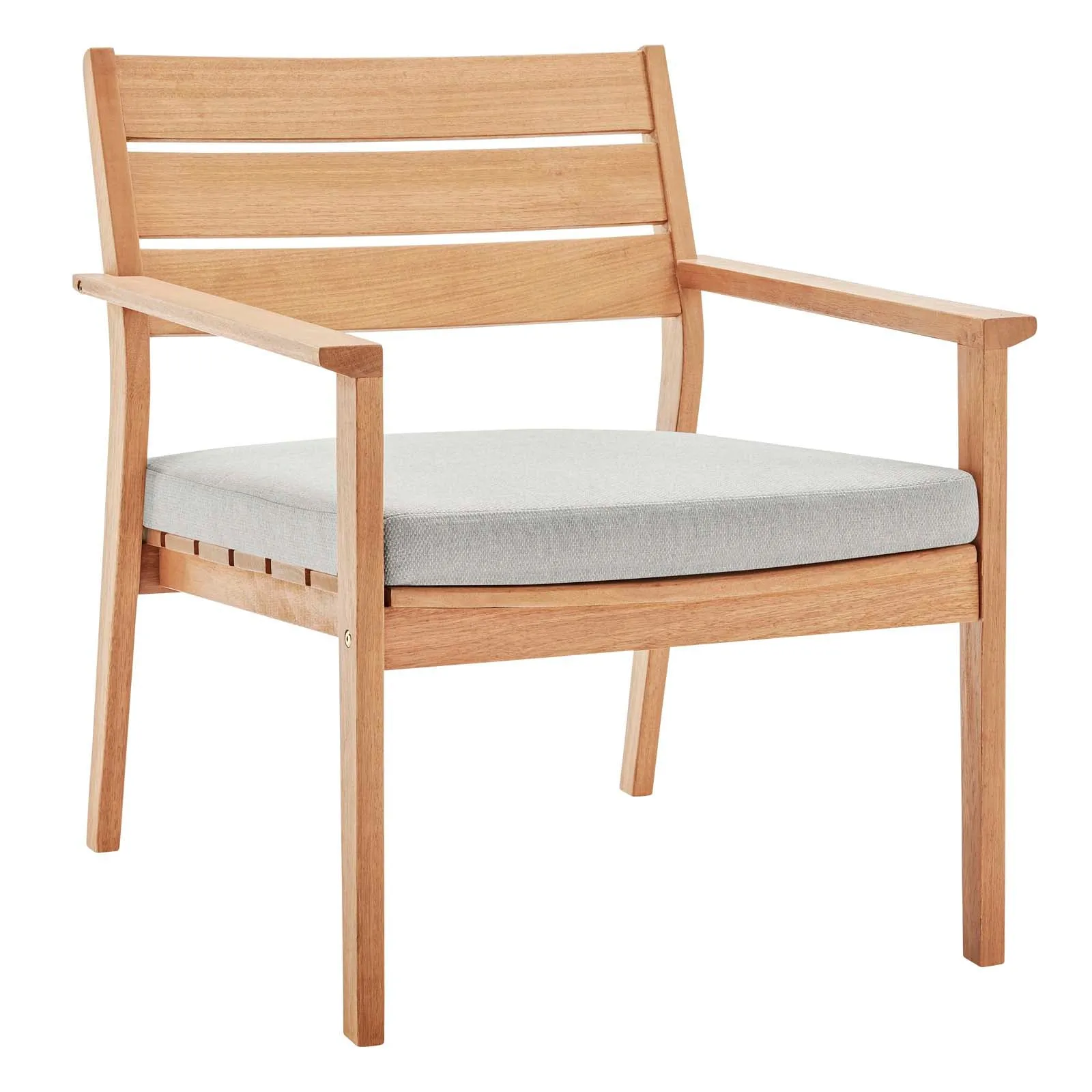 Breton Outdoor Patio Ash Wood Armchair by Modway