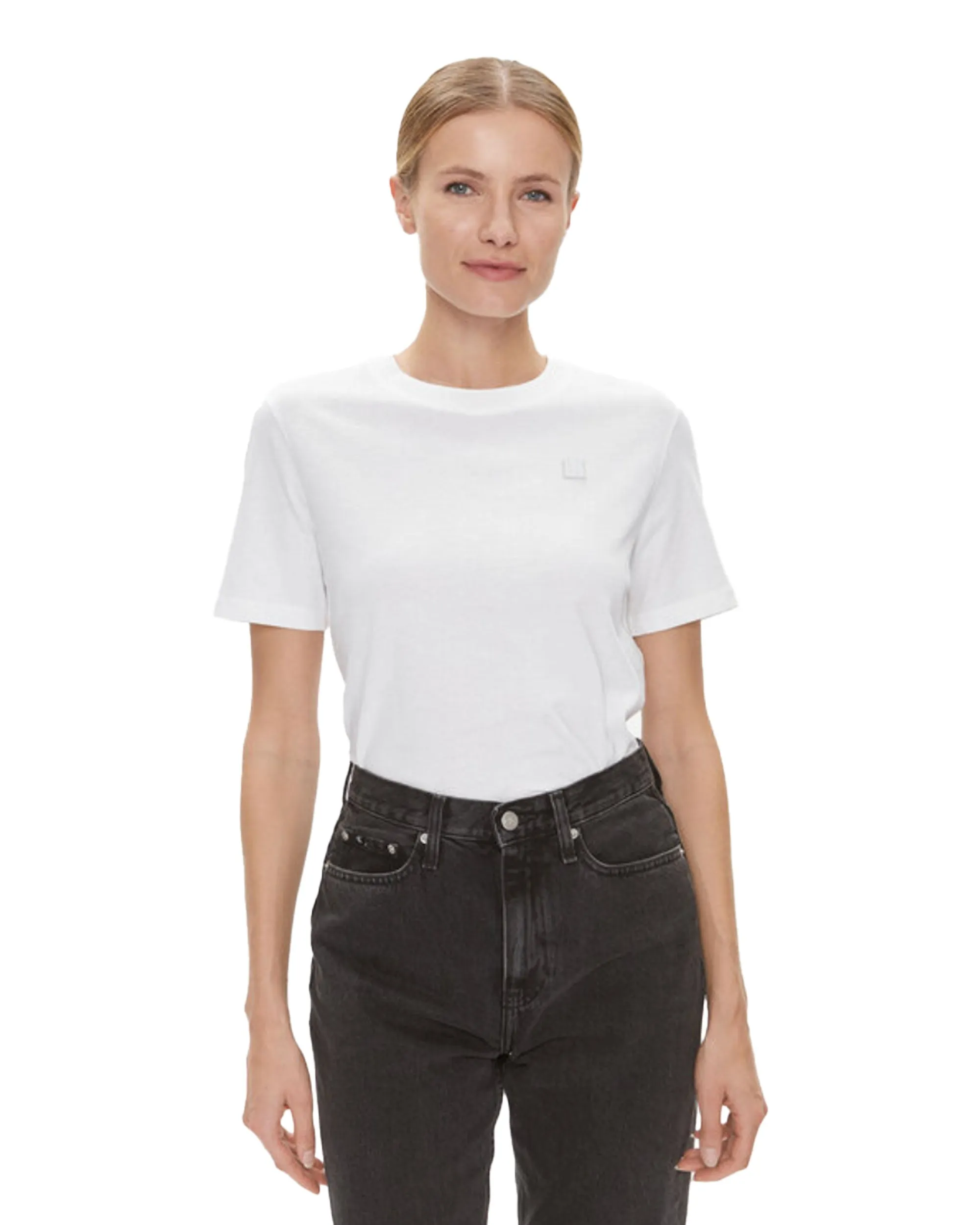 Calvin Klein Embro Badge Regular Tee Bianco