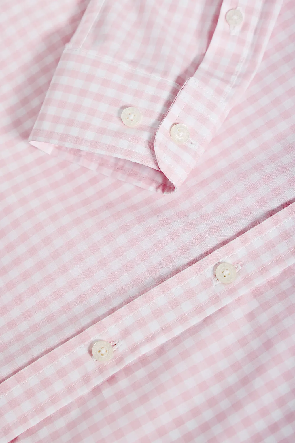 Camisa de cuadros vichy rosa con detalle Polo Club