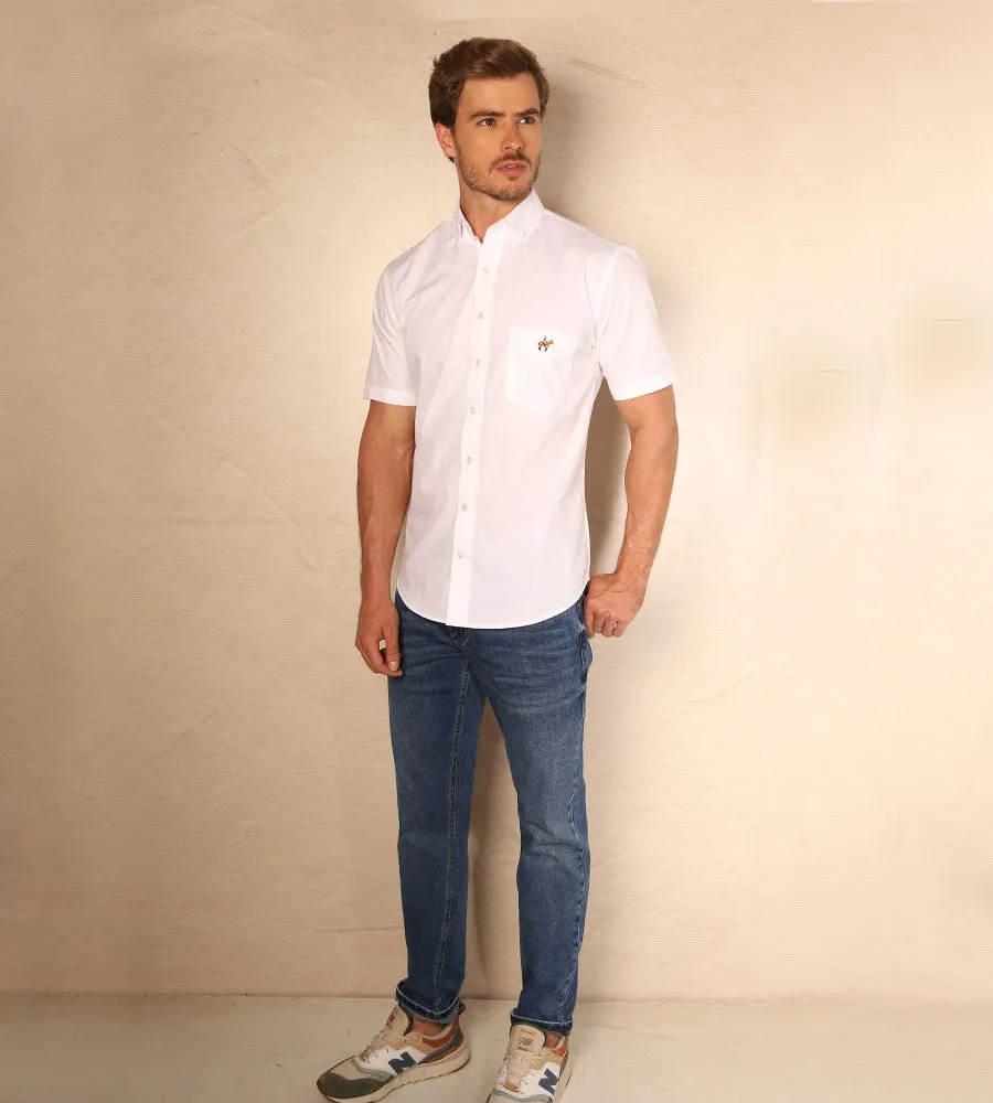 Camisa Fondo Entero M/C Blanca Ref. 104010424