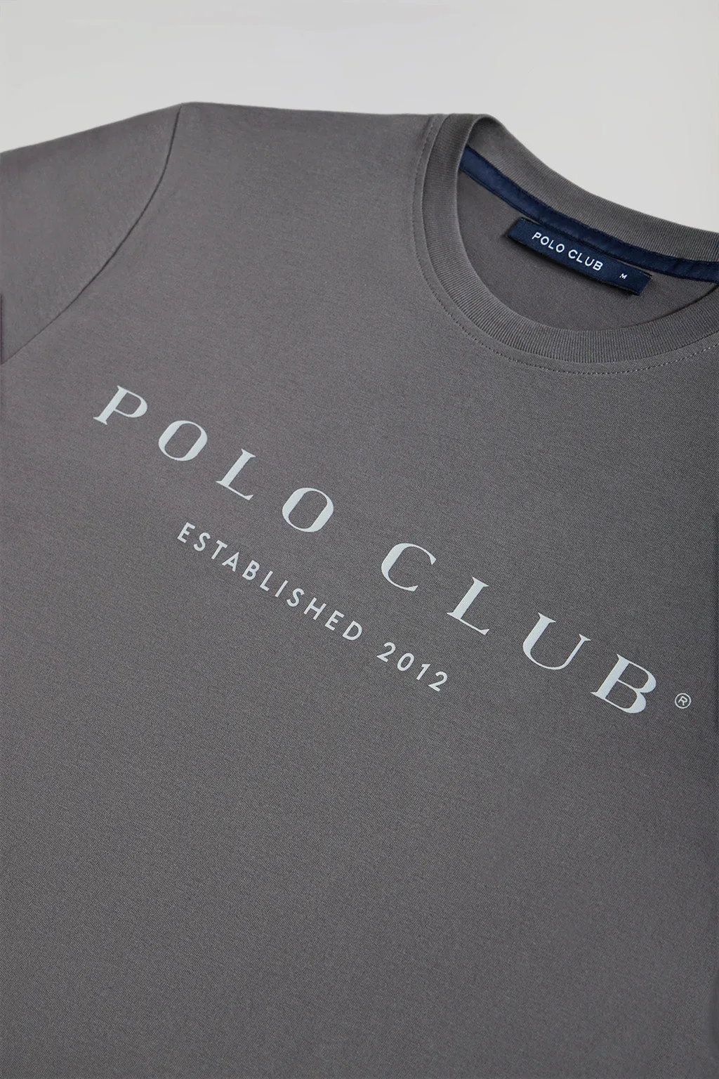 Camiseta básica asfalto con print icónico Polo Club