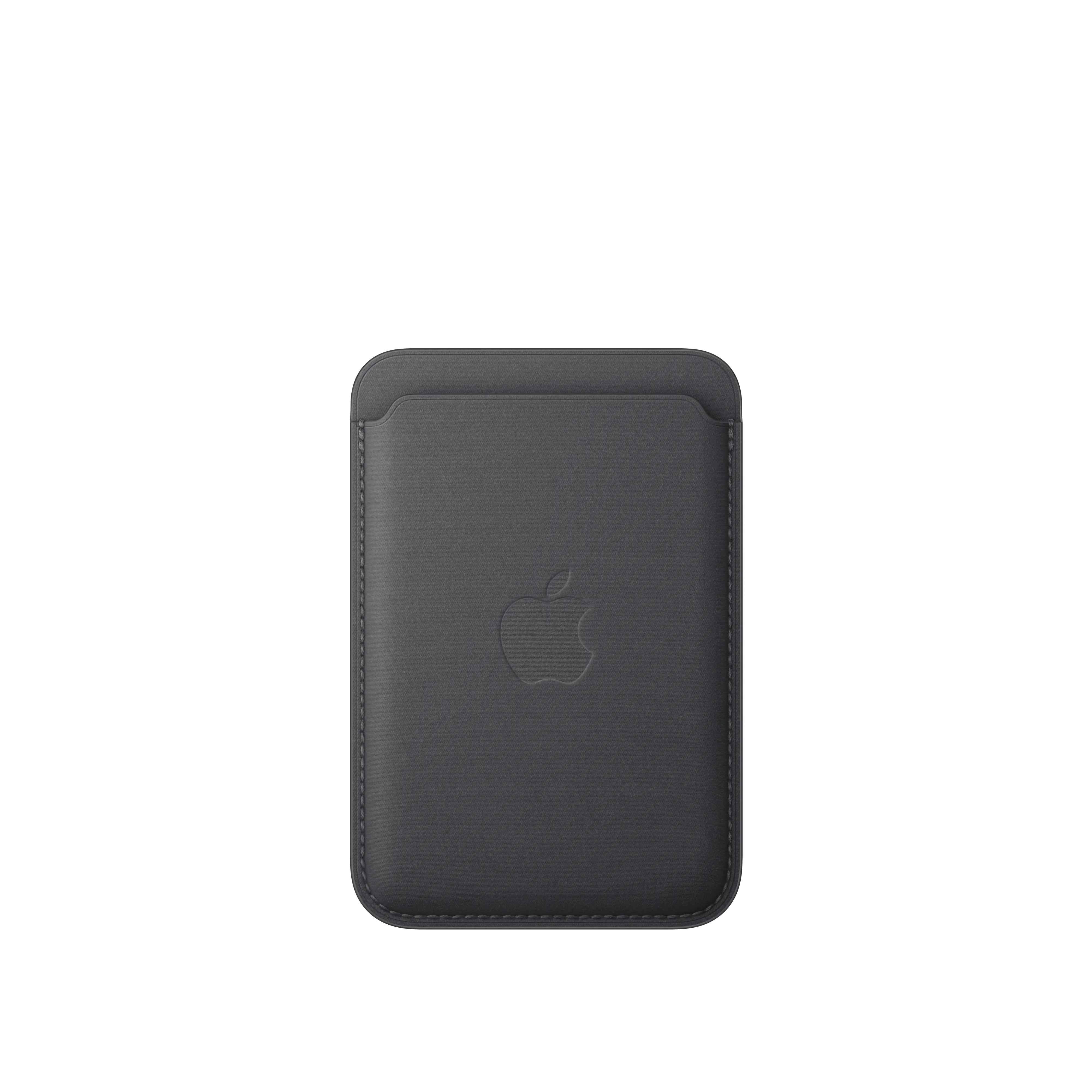 Cartera de trenzado fino con MagSafe para el iPhone - Negro