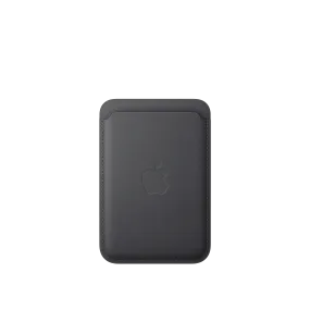 Cartera de trenzado fino con MagSafe para el iPhone - Negro