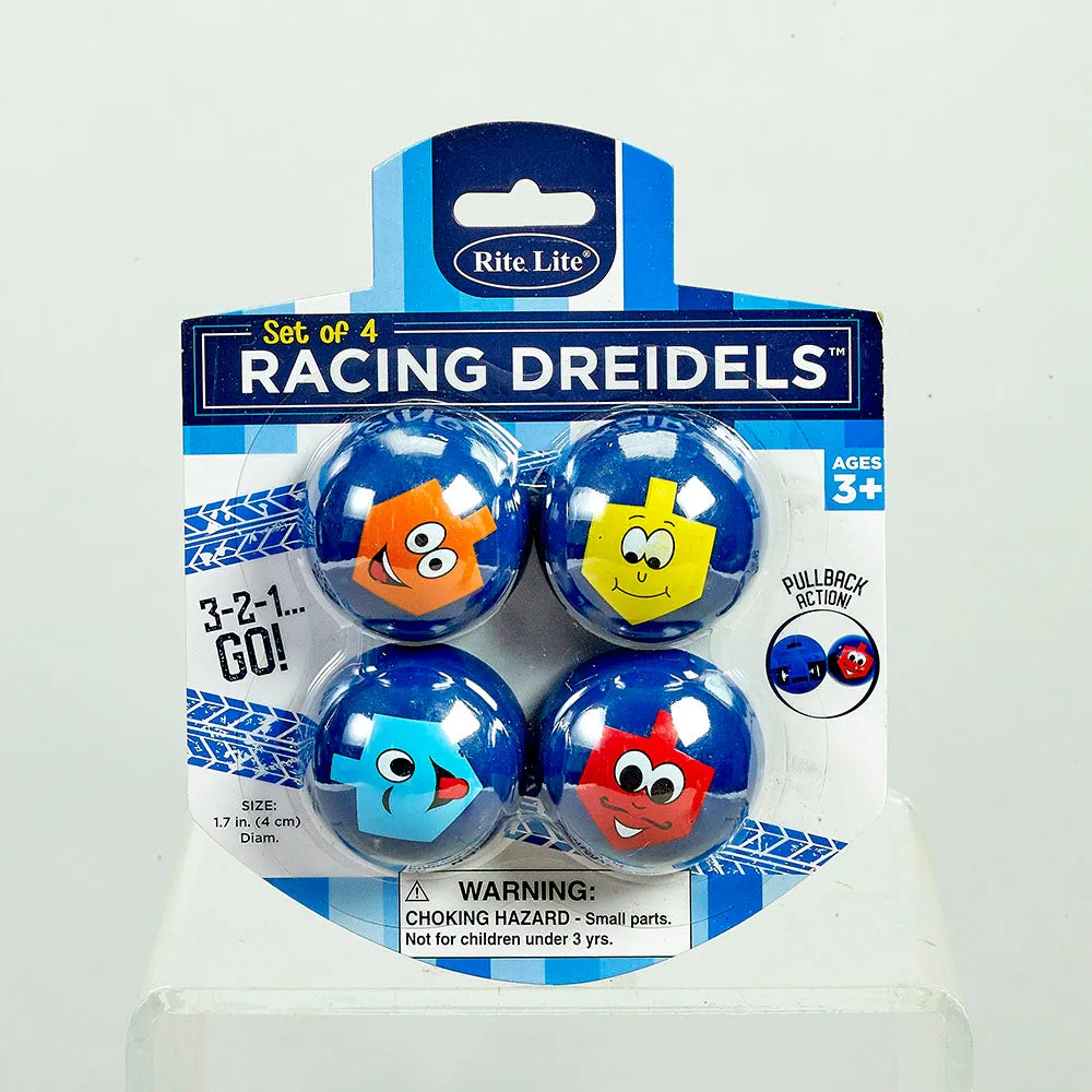 Chanukah Racing Dreidels, Set of 4