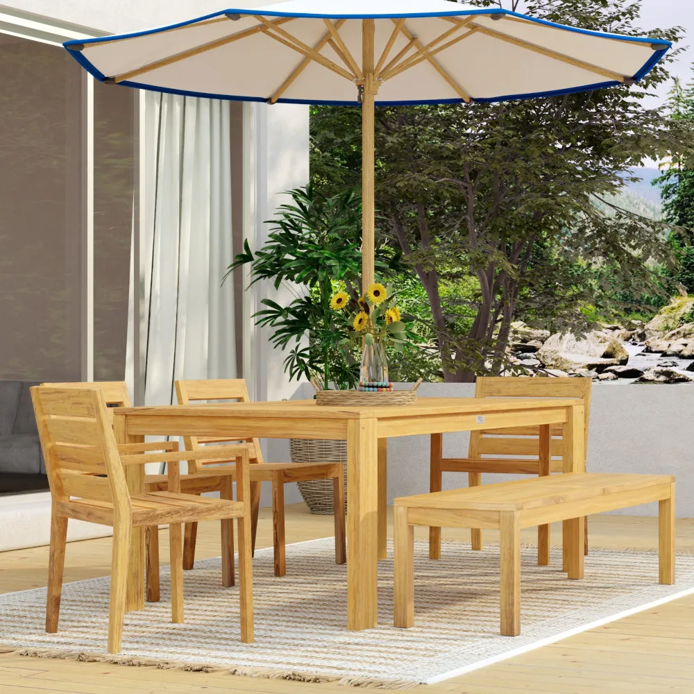 Charleston 63" 6-Piece Dining Set