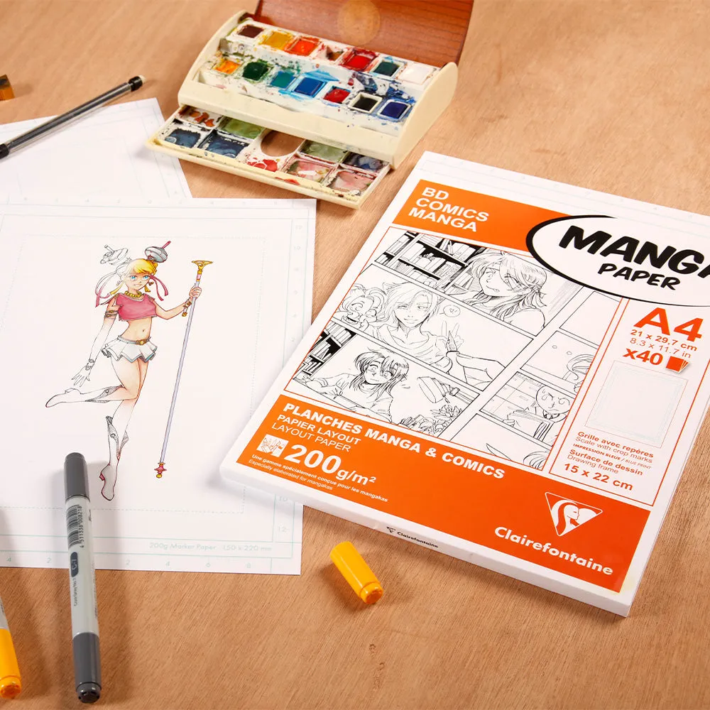 Clairefontaine Manga BD/Comic pack B4 40 Sheets O