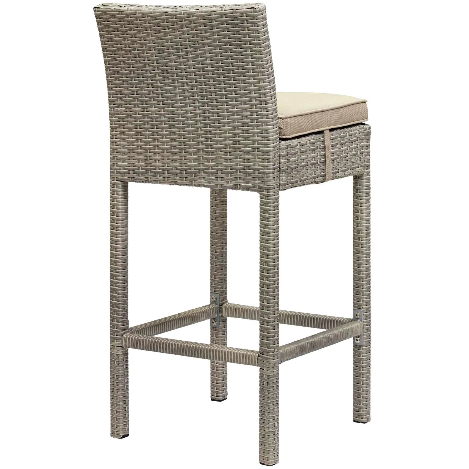 Conduit Outdoor Patio Wicker Rattan Bar Stool by Modway