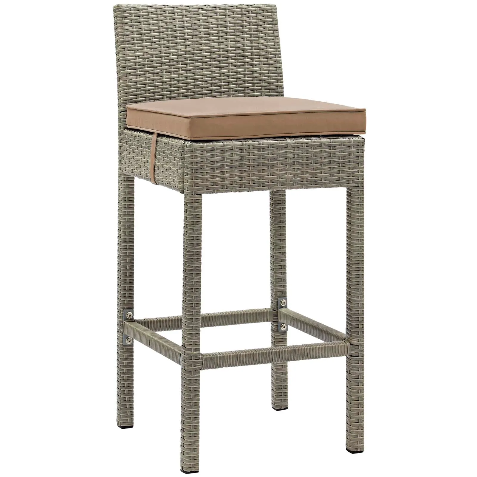 Conduit Outdoor Patio Wicker Rattan Bar Stool by Modway