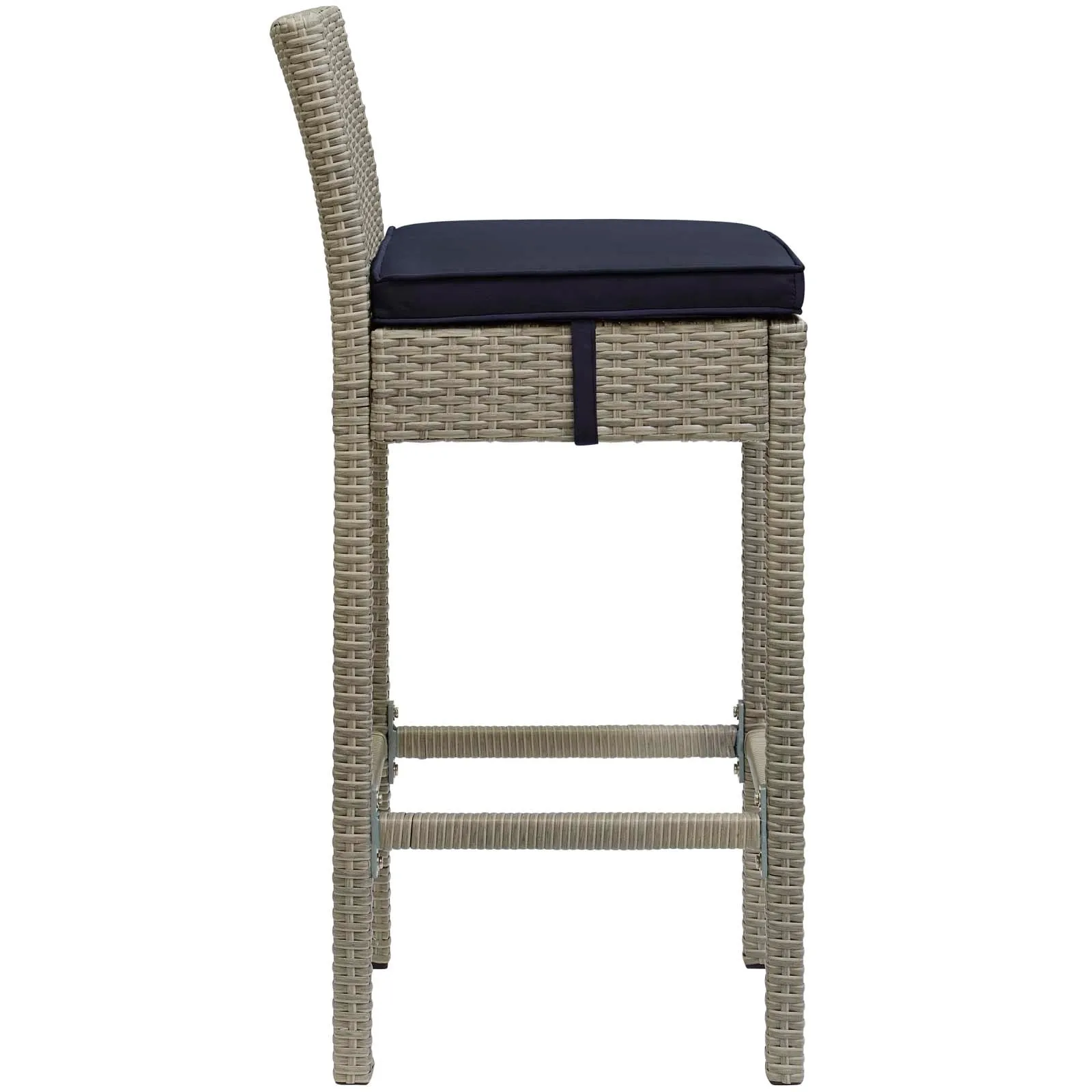 Conduit Outdoor Patio Wicker Rattan Bar Stool by Modway