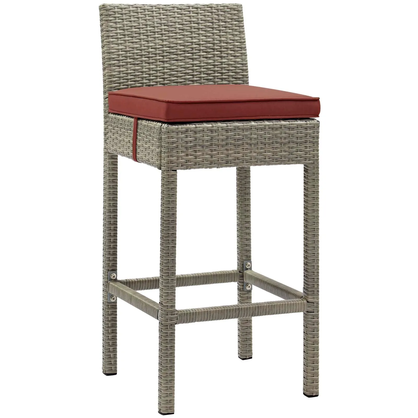 Conduit Outdoor Patio Wicker Rattan Bar Stool by Modway