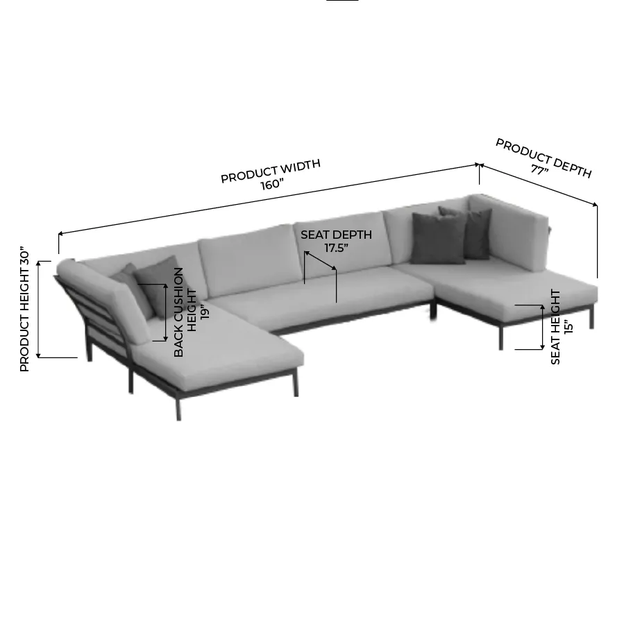 Contempo U-Shape Sectional