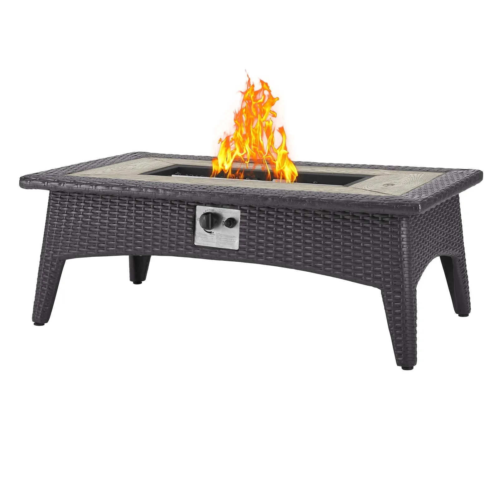 Convene 3 Piece Set Outdoor Patio with Fire Pit by Modway