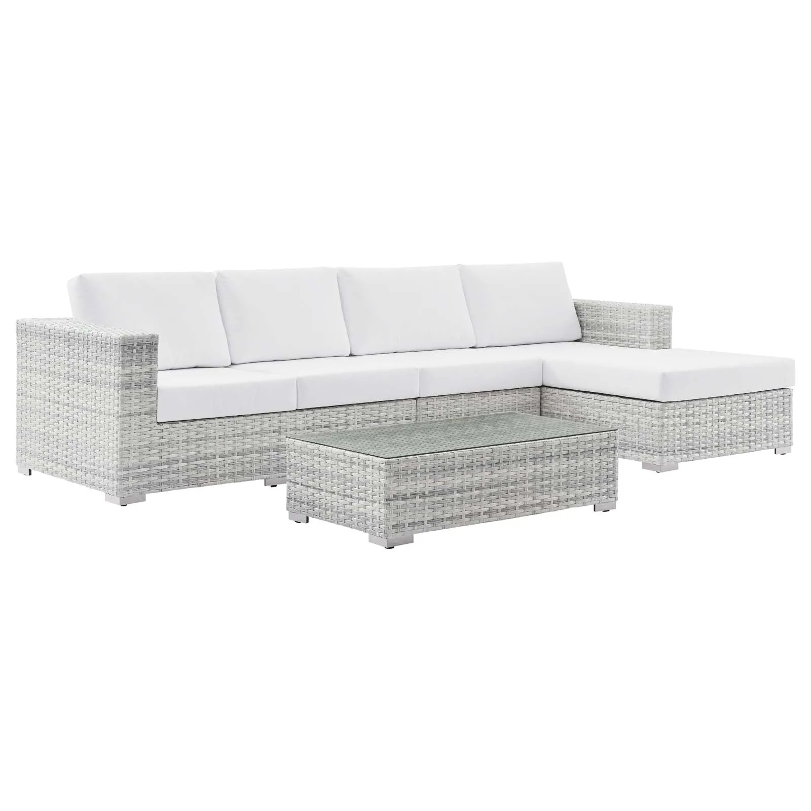 Convene 4-Piece Outdoor Patio Sectional Set by Modway