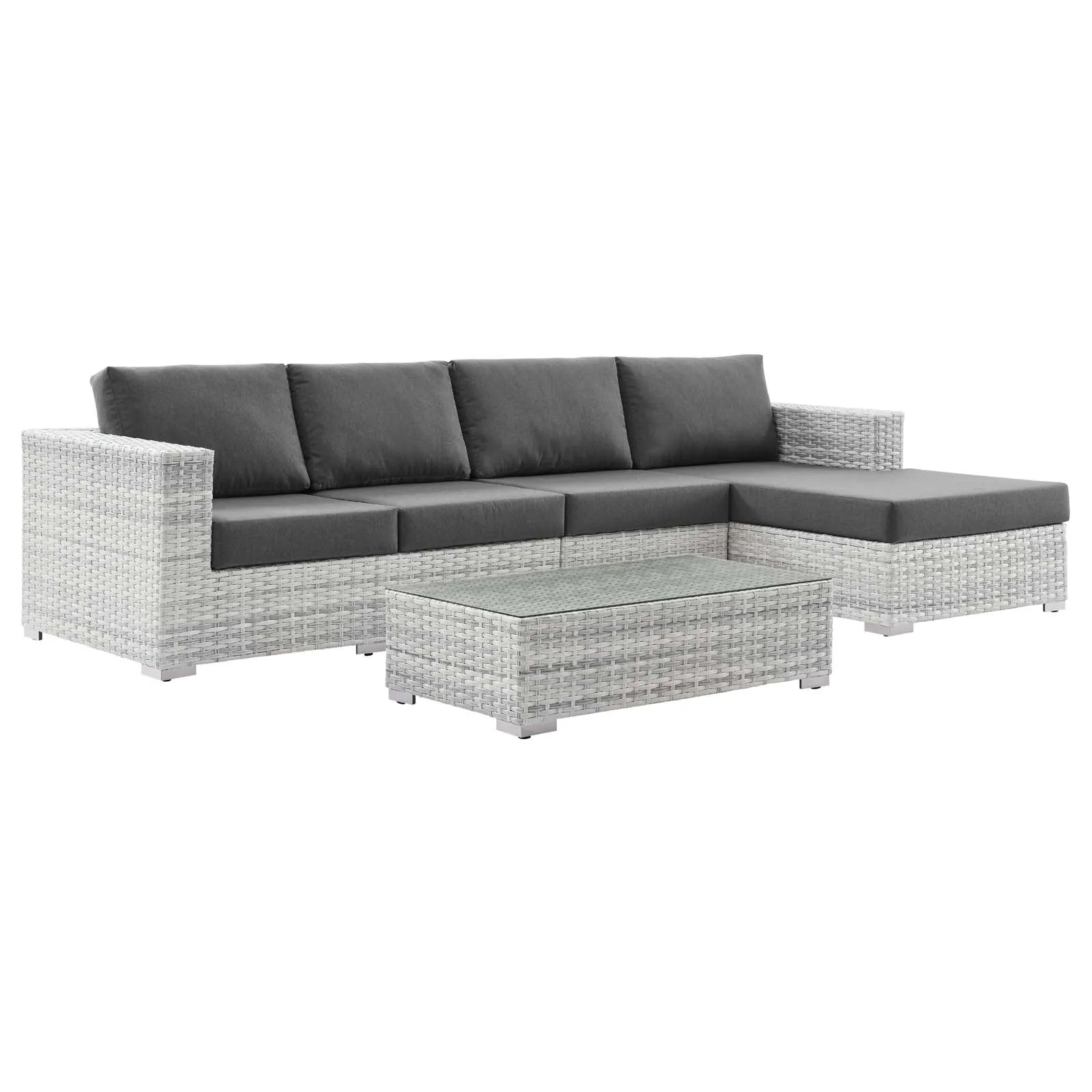 Convene 4-Piece Outdoor Patio Sectional Set by Modway