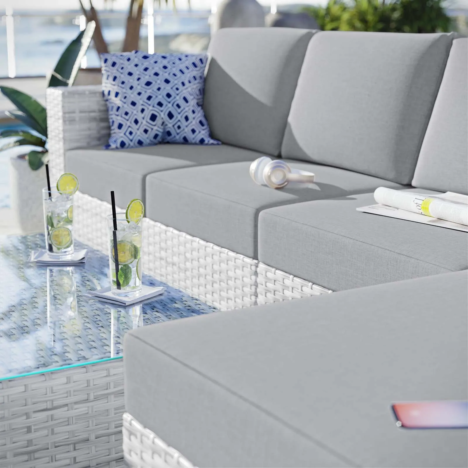 Convene 4-Piece Outdoor Patio Sectional Set by Modway