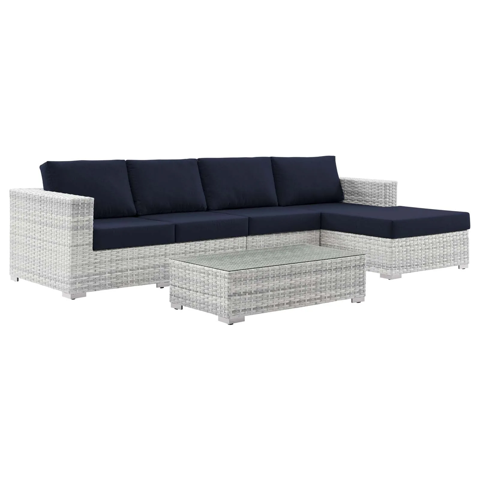 Convene 4-Piece Outdoor Patio Sectional Set by Modway