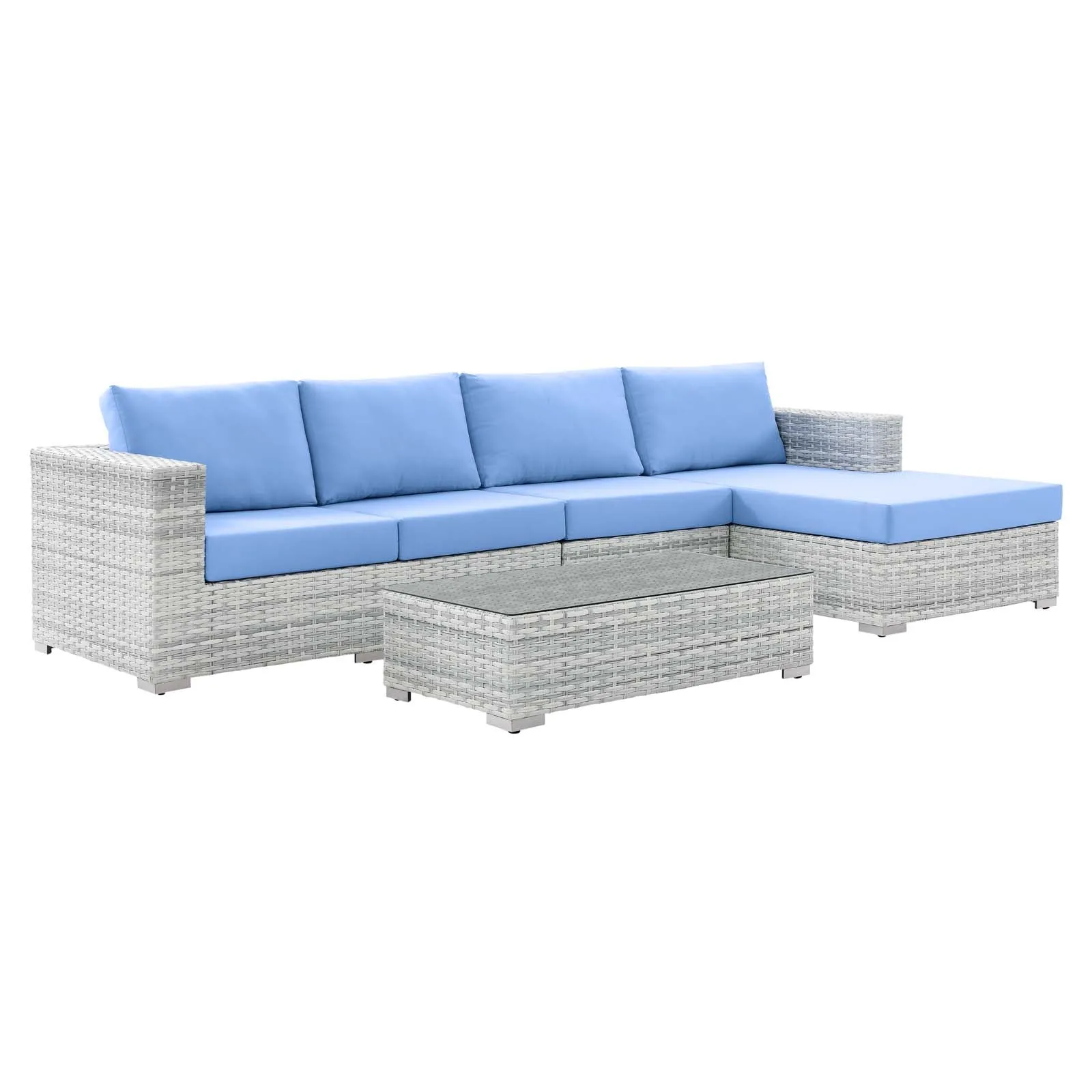 Convene 4-Piece Outdoor Patio Sectional Set by Modway