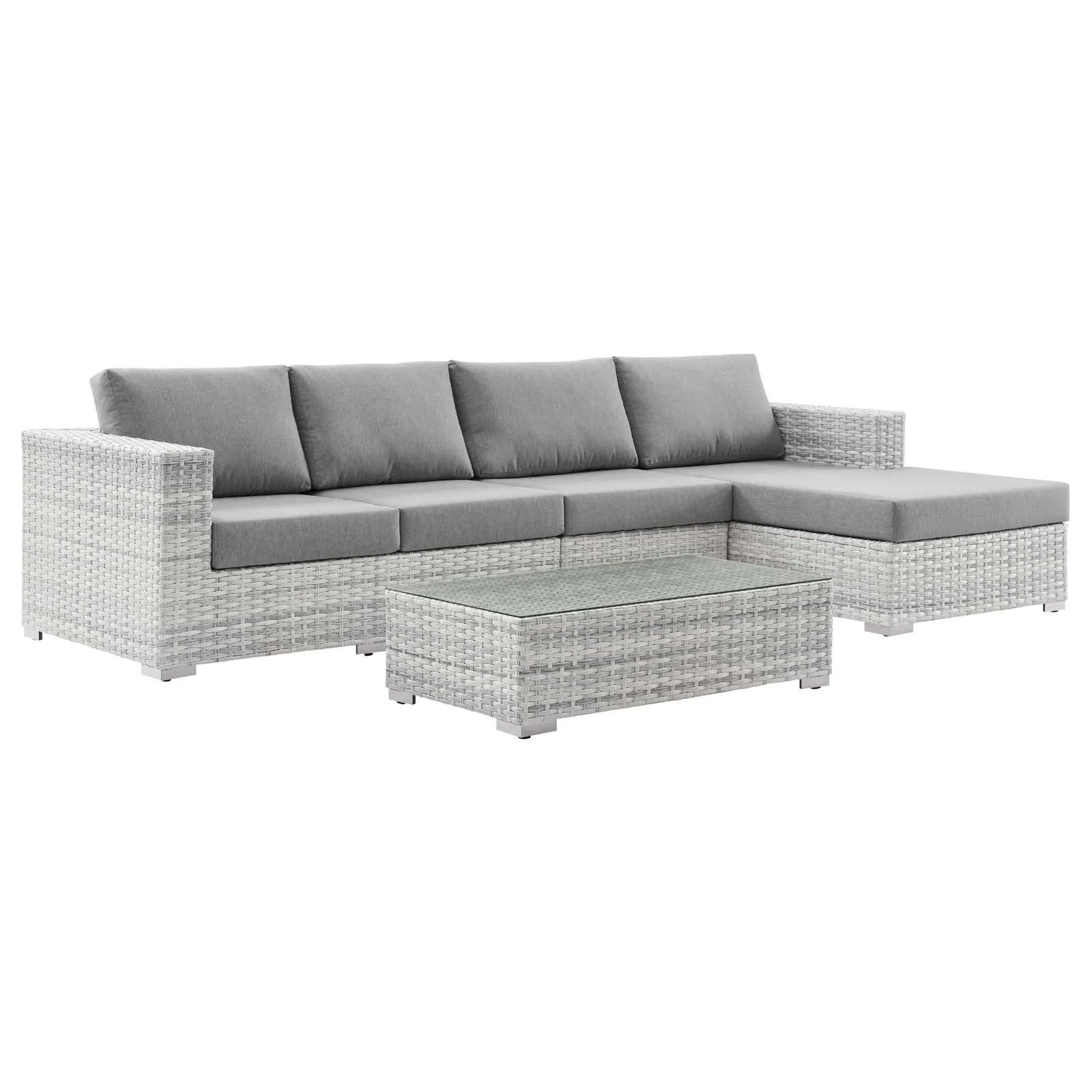 Convene 4-Piece Outdoor Patio Sectional Set by Modway