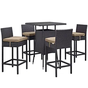 Convene 5 Piece Outdoor Patio Pub Set by Modway