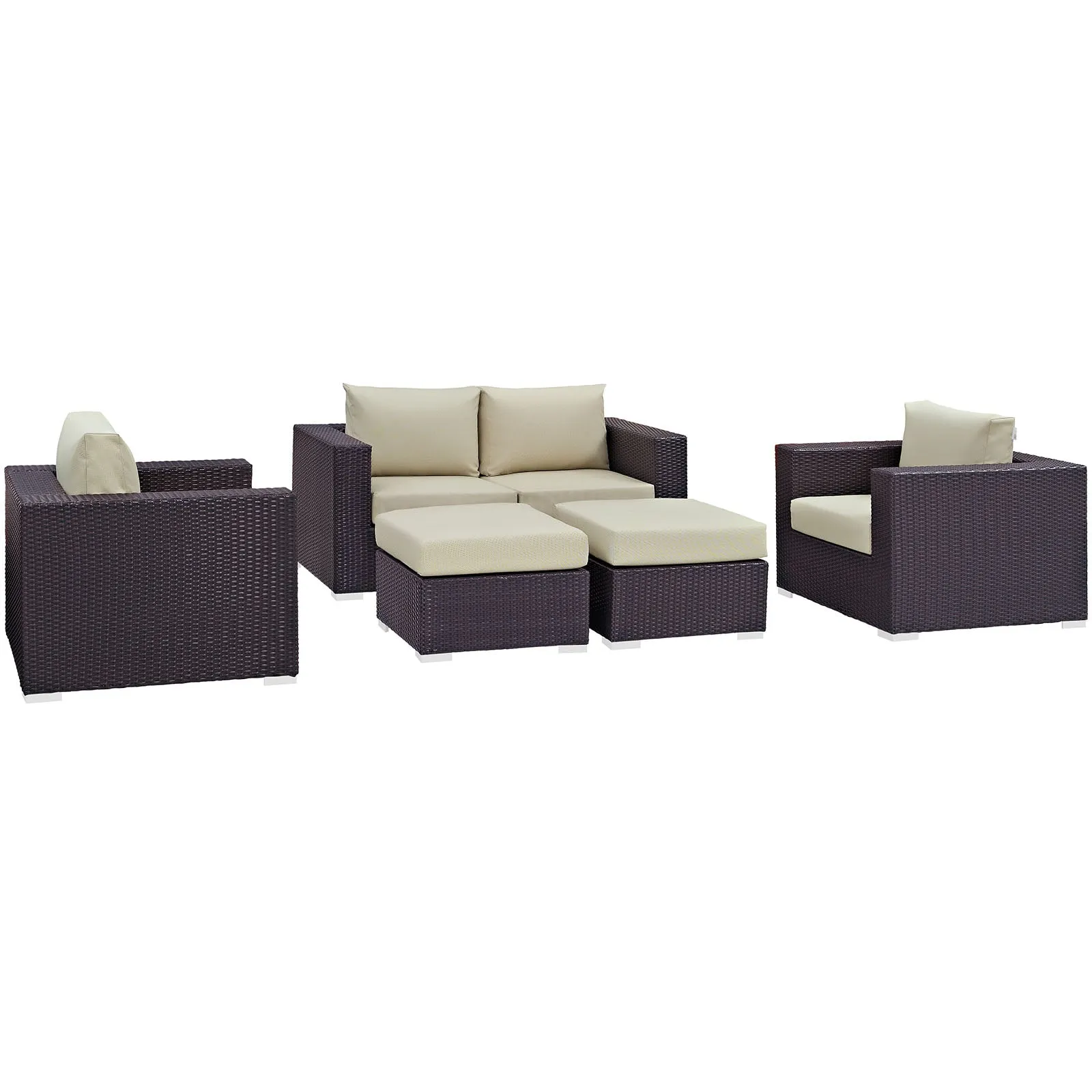 Convene 5 Piece Outdoor Patio Sofa Set by Modway