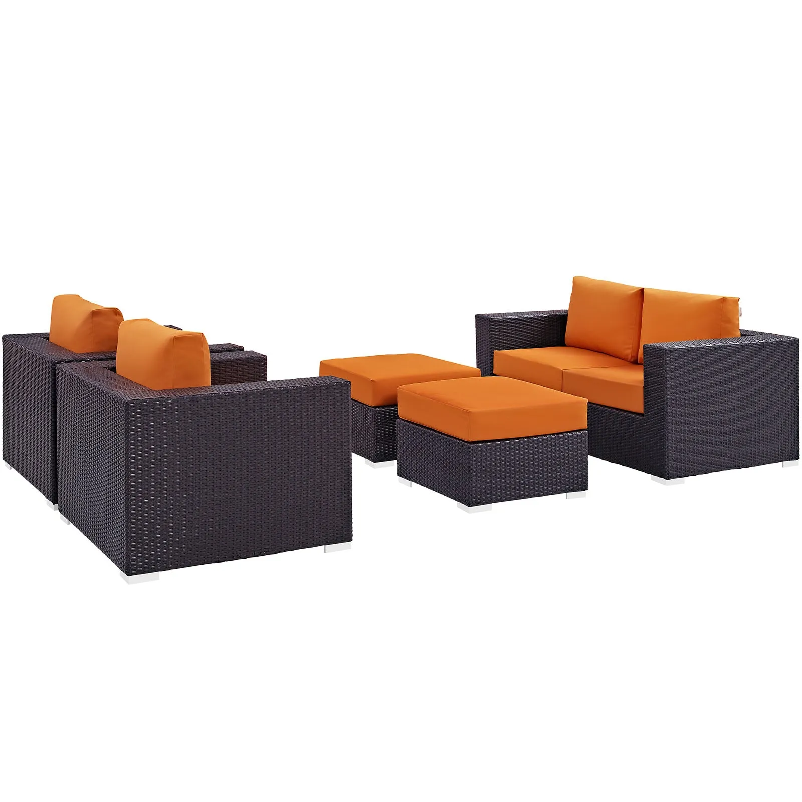 Convene 5 Piece Outdoor Patio Sofa Set by Modway