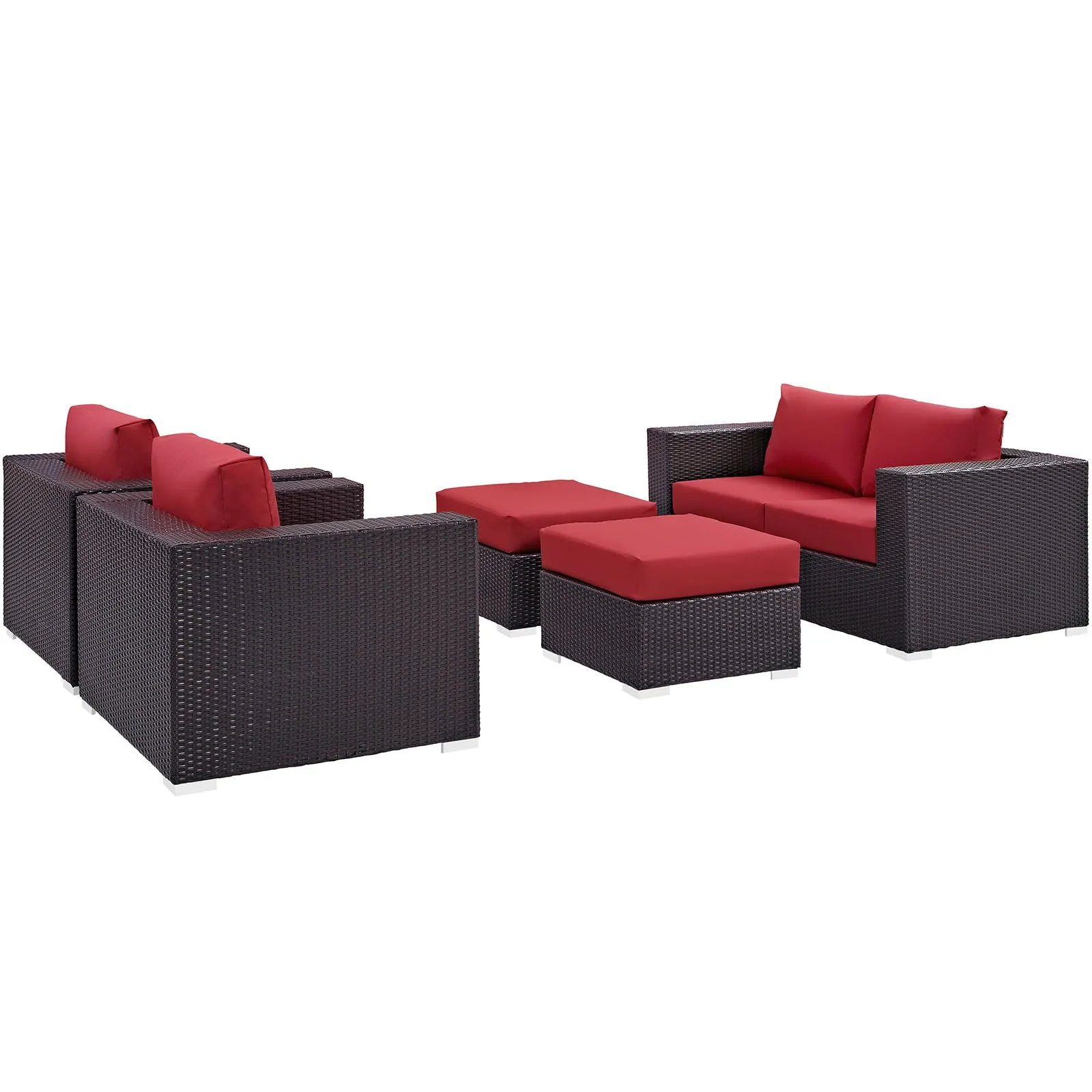 Convene 5 Piece Outdoor Patio Sofa Set by Modway