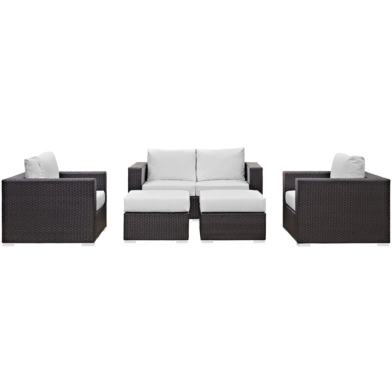 Convene 5 Piece Outdoor Patio Sofa Set by Modway