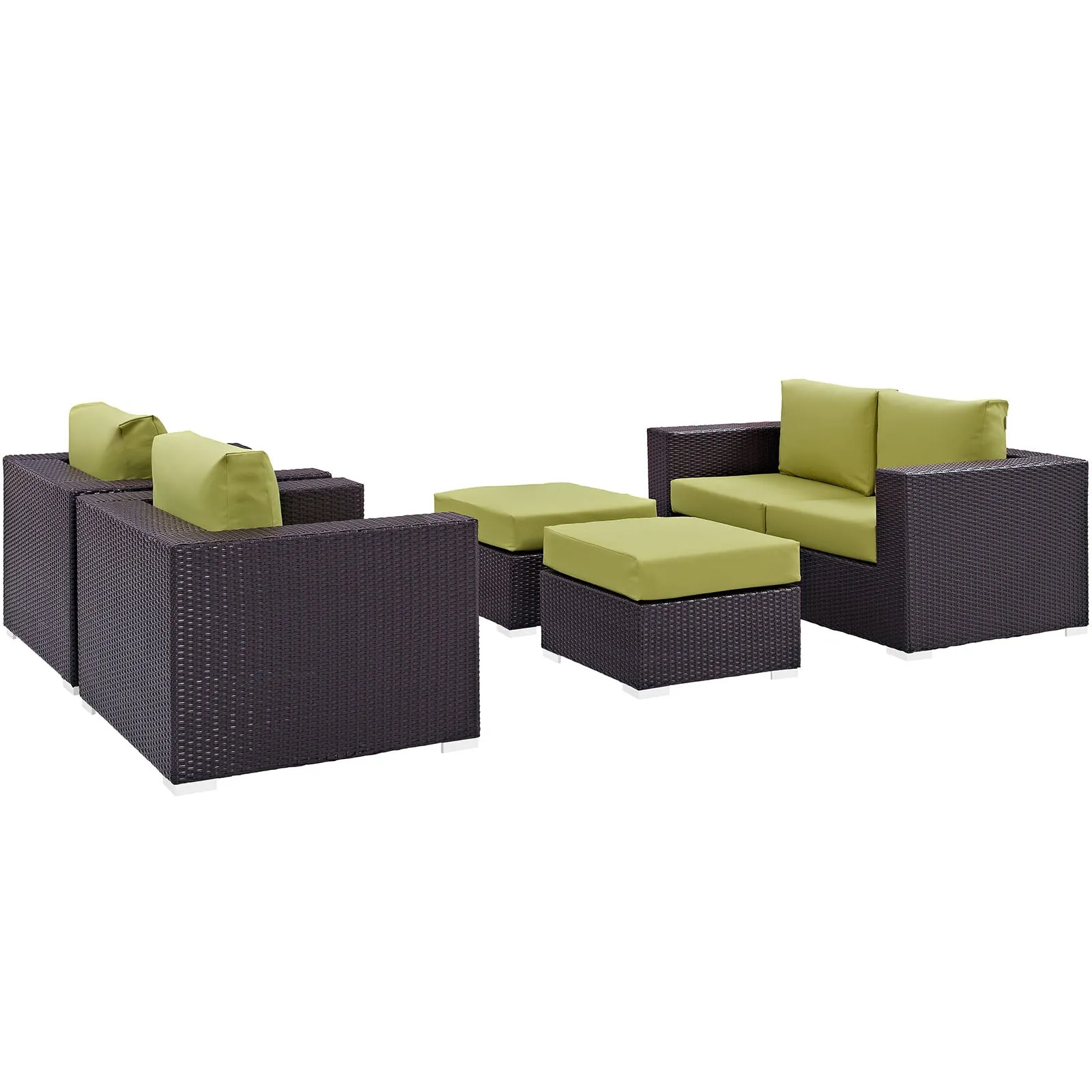 Convene 5 Piece Outdoor Patio Sofa Set by Modway