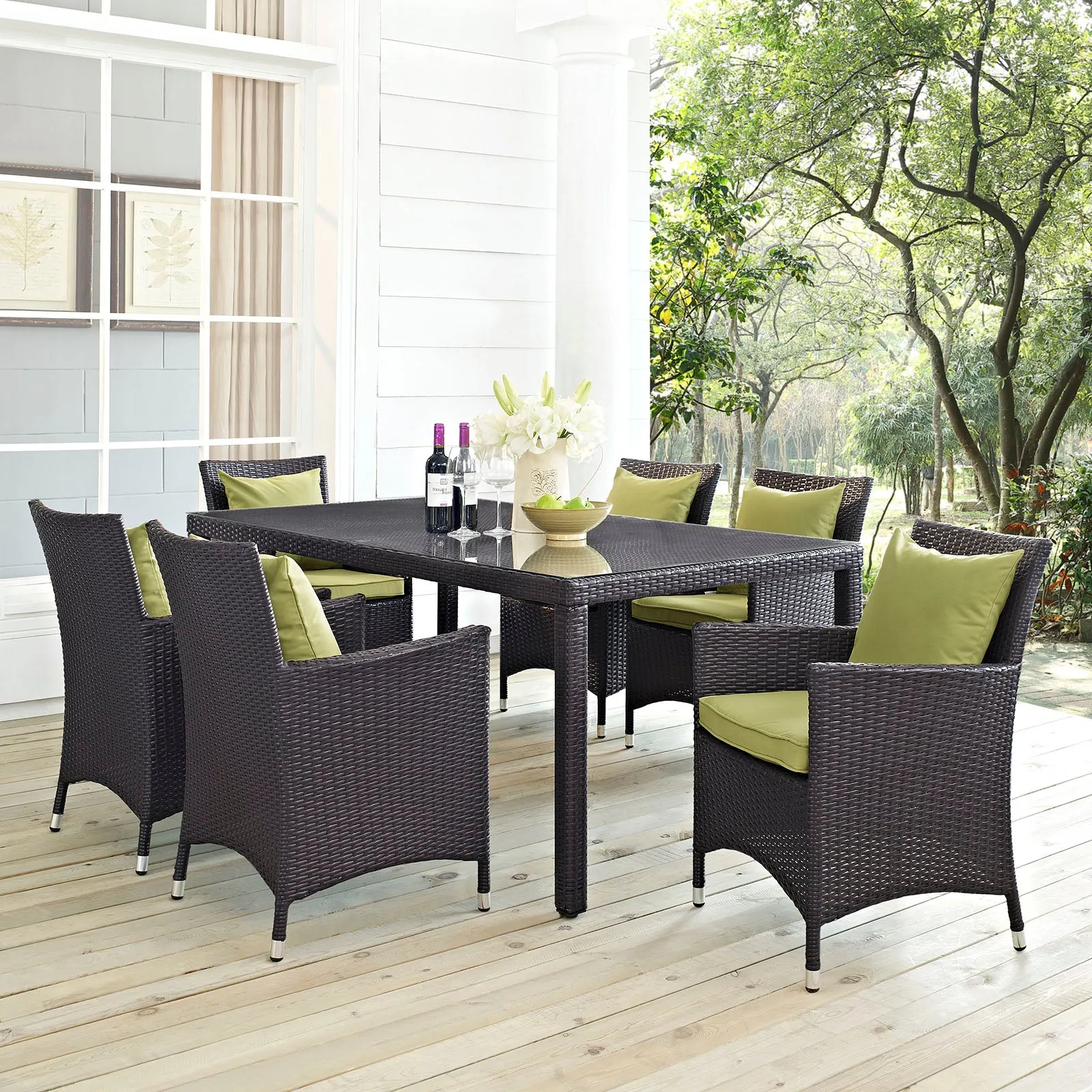 Convene 7 Piece Outdoor Patio Dining Set by Modway