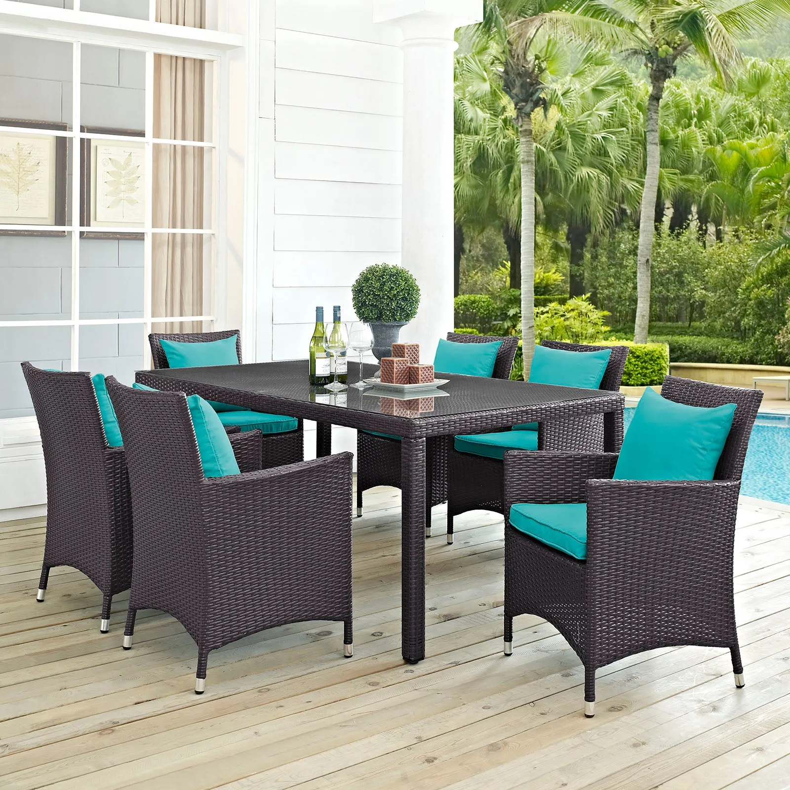 Convene 7 Piece Outdoor Patio Dining Set by Modway