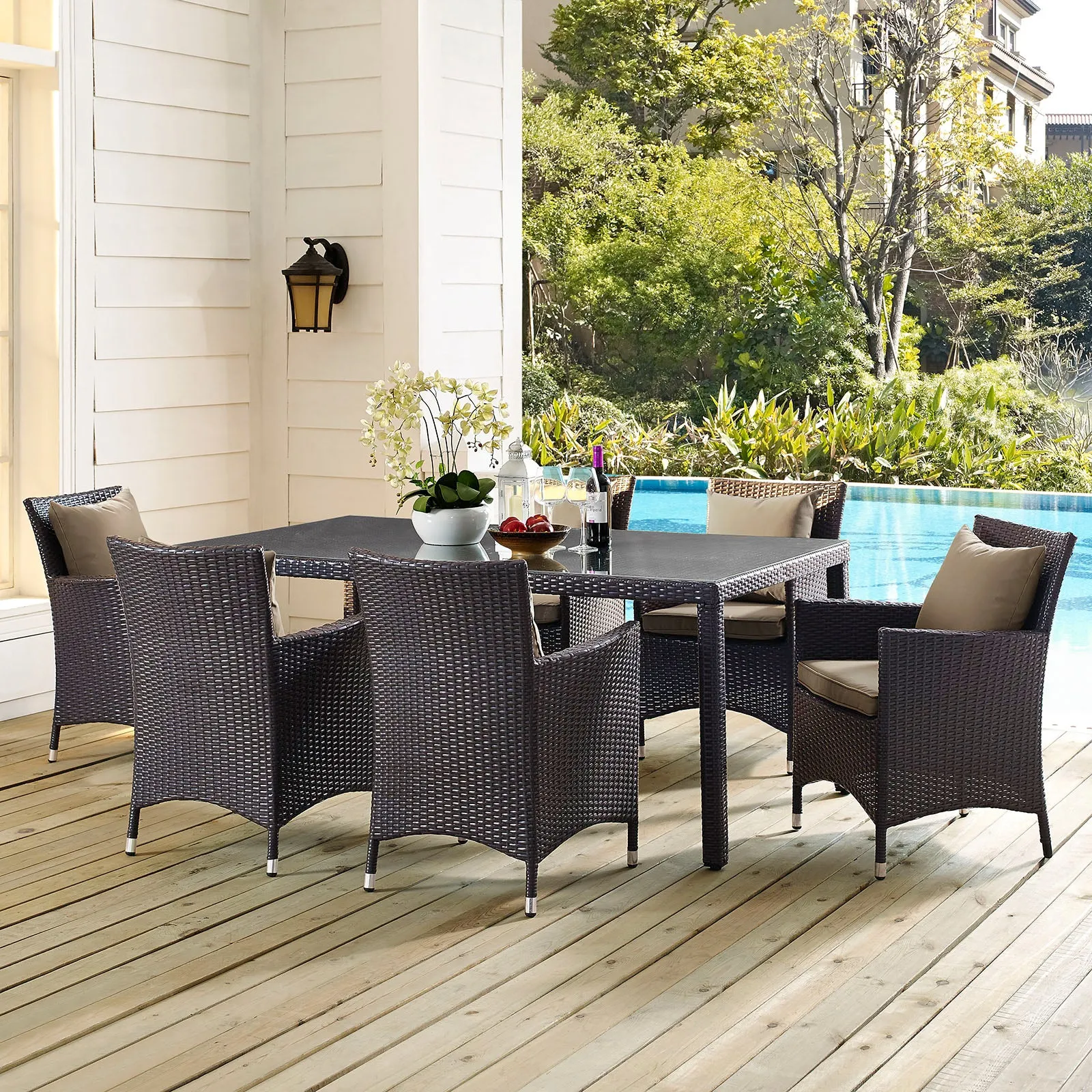 Convene 7 Piece Outdoor Patio Dining Set by Modway