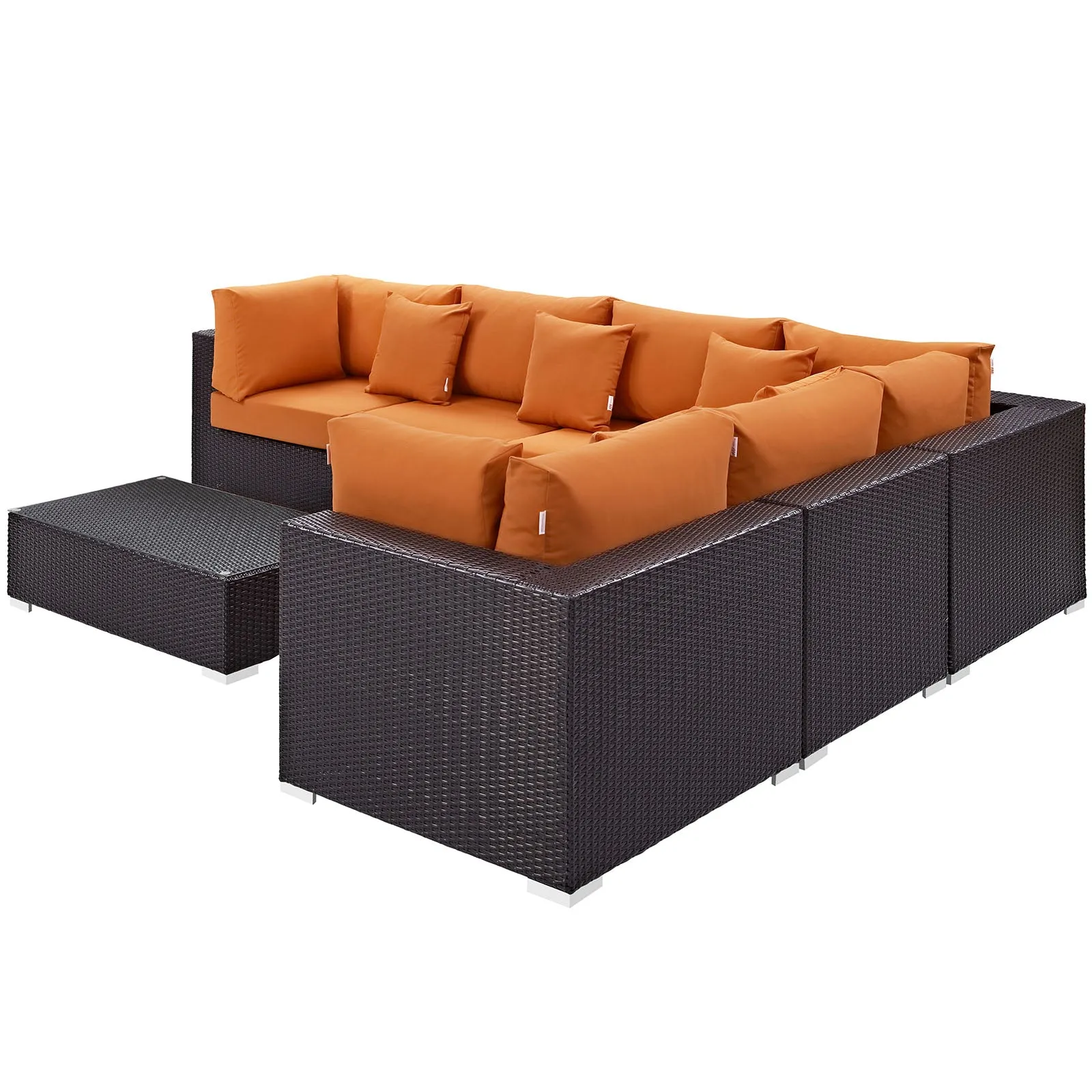 Convene 7 Piece Outdoor Patio Sectional Set by Modway