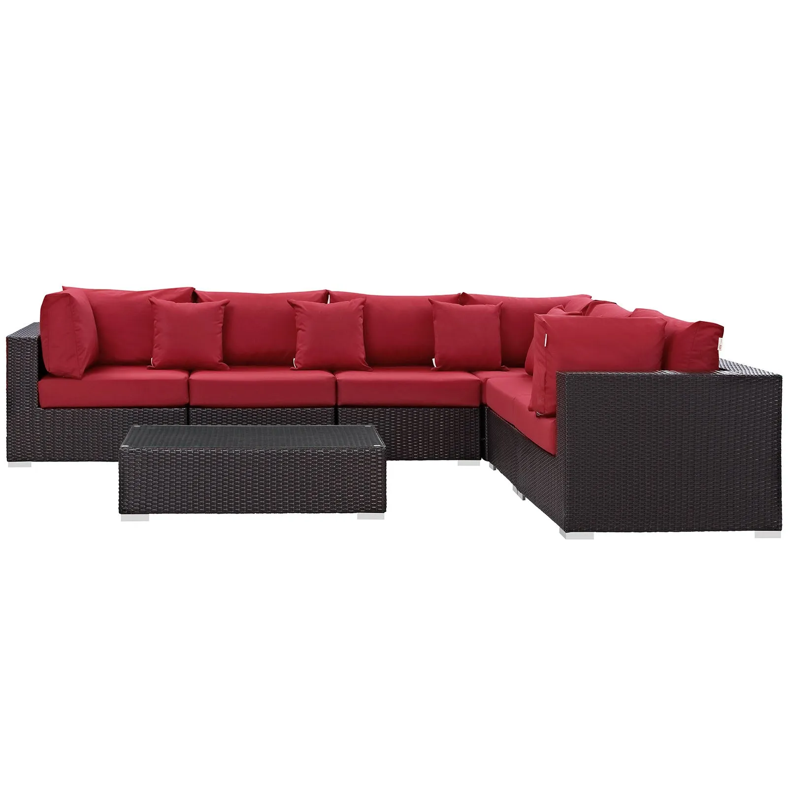 Convene 7 Piece Outdoor Patio Sectional Set by Modway